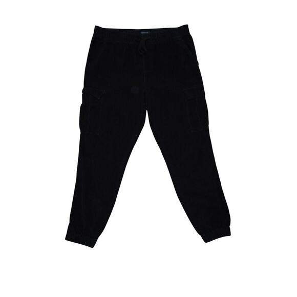 Aeropostale Black Corduroy Cargo Jogger Pants – Size M - Picture 1 of 11